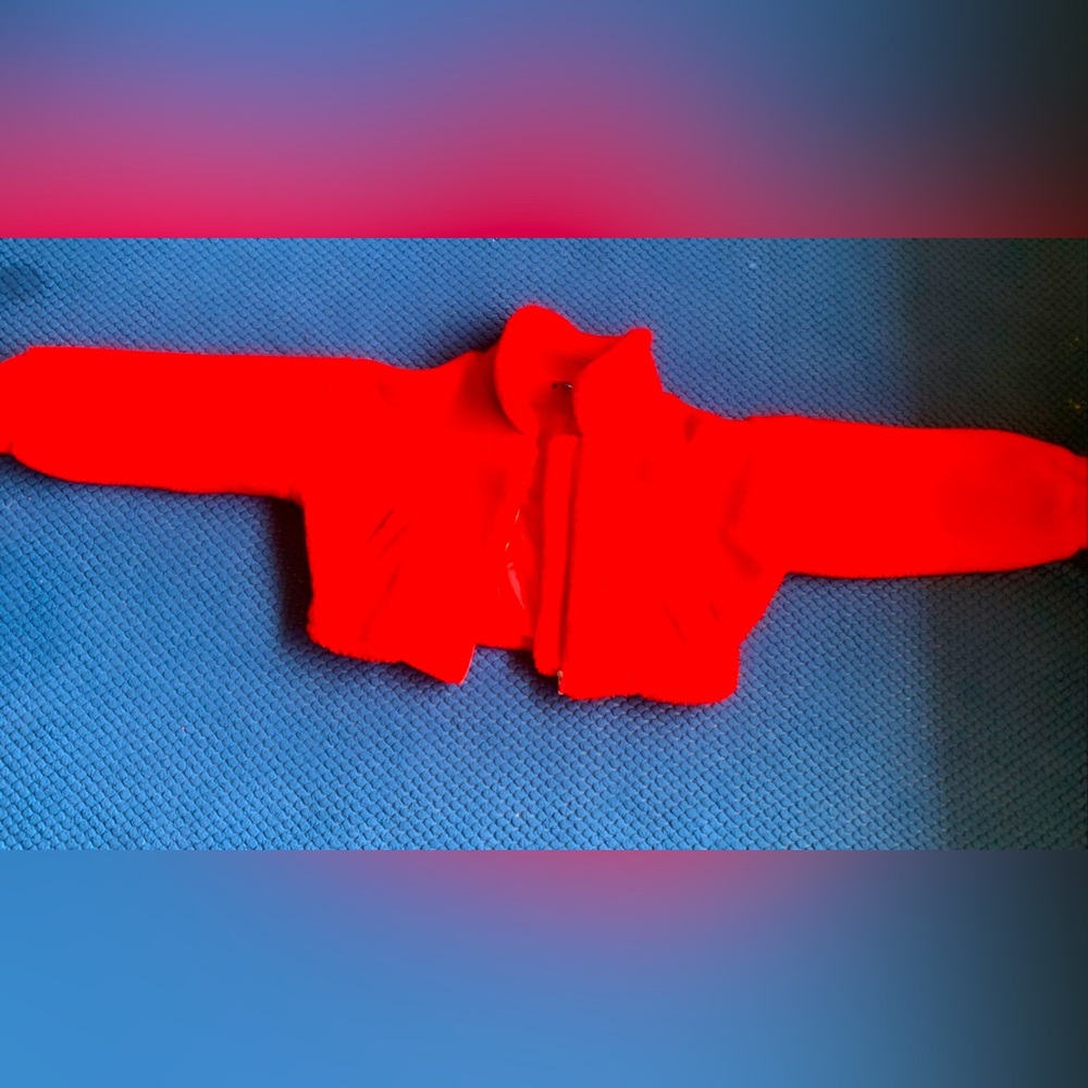 Red Fashion Nova’s bomber jacket.